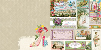 Websters Pages - Girl Land - Perfect Fit 12x12 d/sided paper  (pack of 10)