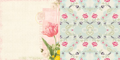 Websters Pages - Girl Land - Your Beautry 12x12 d/sided paper  (pack of 10)