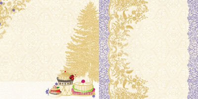Websters Pages - Royal Christmas - Delights 12x12 d/sided paper  (pack of 10)