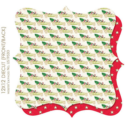 Websters Pages - Royal Christmas - Die Cut paper  (pack of 5)