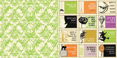 Websters Pages - Once Upon a Halloween - A Witch's Garden 12x12 d/sided paper  (pack of 10)