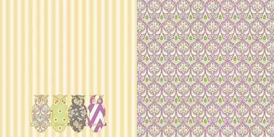 Websters Pages - Once Upon a Halloween - Whooo's There 12x12 d/sided paper  (pack of 10)