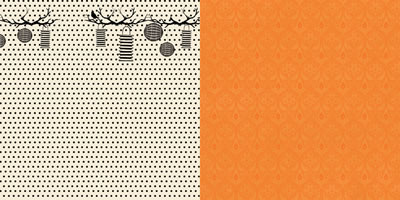 Websters pages - Once Upon a Halloween - Lantern Light 12x12 d/sided paper  (pack of 10)