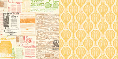 Websters Pages - Park Drive - In the Paper 12x12 d/sided paper  (pack of 10)