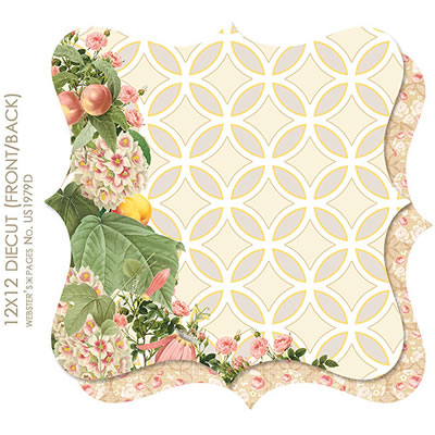Websters Pages - Park Drive - Die Cut paper  (pack of 5)