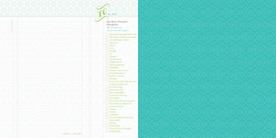 Websters Pages - Best Friends - Checklist 12x12 d/sided paper  (pack of 10)