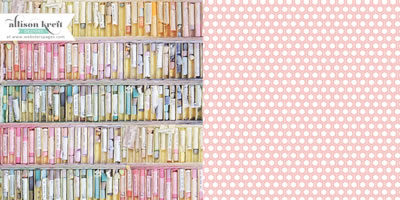 Websters Pages - Composition & Colour - Chalk Prints 12x12 d/sided paper  (pack of 10)