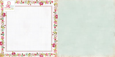 Plum Seed - Garden Trellis 12x12 d/sided paper  (pack of 10)