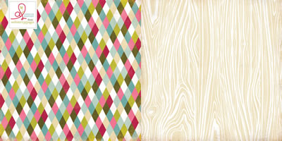 Plum Seed - Lattice 12x12 d/sided paper  (pack of 10)