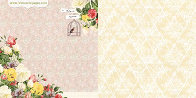 Websters Pages - Modern Romance - Everlasting Love 12x12 d/sided paper  (pack of 10)
