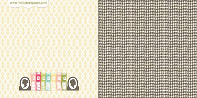 Websters Pages - Modern Romance - A Romance Story 12x12 d/sided paper  (pack of 10)