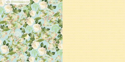 Websters Pages - New Beginnings - A New Day 12x12 d/sided paper  (pack of 10)
