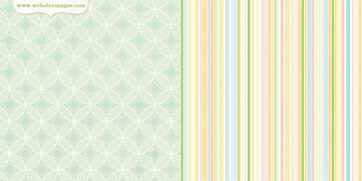 Websters Pages - New Beginnings - Morning Glory 12x12 d/sided paper  (pack of 10)