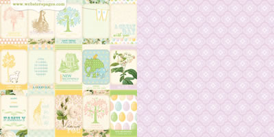 Websters Pages - New Beginnings - Milestones 12x12 d/sided paper  (pack of 10)