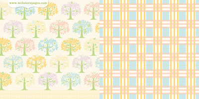 Websters Pages - New Beginnings - Family Tree 12x12 d/sided paper  (pack of 10)