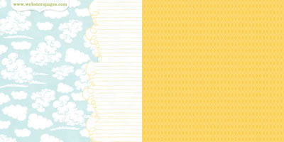 Websters Pages - New Beginninigs - Sunrise 12x12 d/sided paper  (pack of 10)