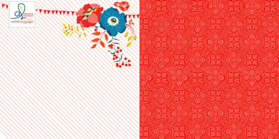 Citrus Squeeze - Picnic Party 12x12 d/sided paper (pack of 10)  (pack of 10)