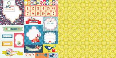Citrus Squeeze - Countdown to Summer 12x12 d/sided paper (pack of 10)  (pack of 10)