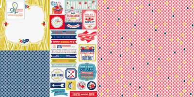 Citrus Squeeze - Hazy- Hot & Humid 12x12 d/sided paper (pack of 10)  (pack of 10)