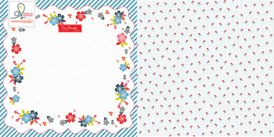 Citrus Squeeze - Fireflies 12x12 d/sided paper (pack of 10)  (pack of 10)