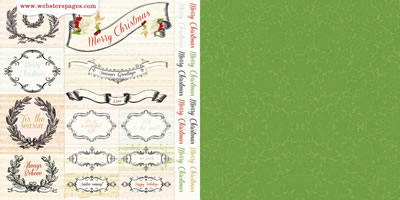 Christmas Story - From the Heart 12x12 d/sided paper (pack of 10)