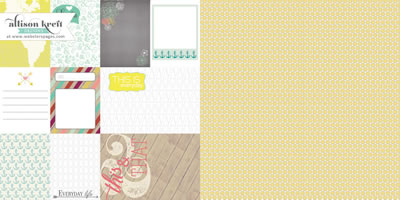 Recorded - This & That 12x12 d/sided paper (pack of 10)