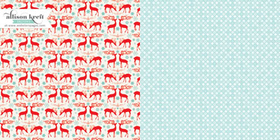 It's Christmas - Reindeer Flight 12x12 d/sided paper (pack of 10)