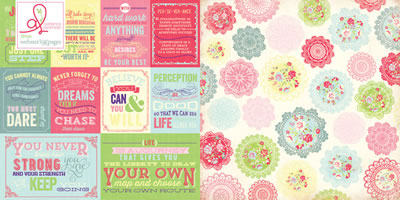 New Year New You - Life's a Journey 12x12 d/sided paper (pack of 10)