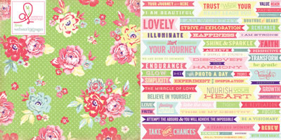 New Year New You - Be Inspired 12x12 d/sided paper (pack of 10)