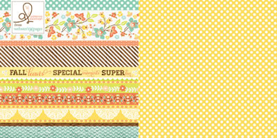 Family Traditions - Fall Leaves 12x12 d/sided paper (paper of 10)