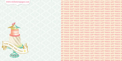 Postcards from Paris II - Let Them Eat Cake 12x12 d/sided paper (pack of 10)