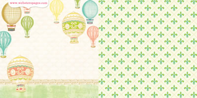 Postcards from Paris II - Take Flight 12x12 d/sided paper (pack of 10)