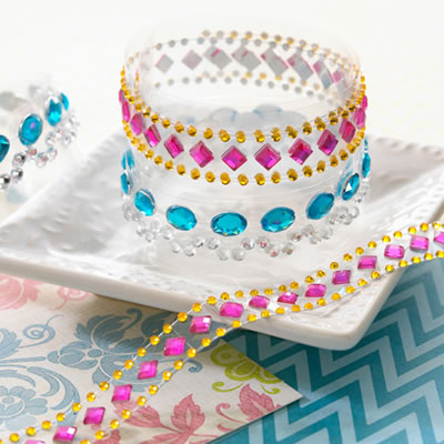 Websters Pages - Palm Beach - Dazzle Me Gems - 2 x 12" rhinestone strips  (sold in 3's)