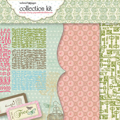 Websters Pages - Everyday Poetry - Paper Kit  (sold individually)