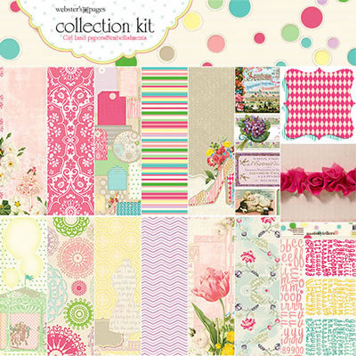 Websters Pages - Girl Land - Paper Kit  (sold individually)