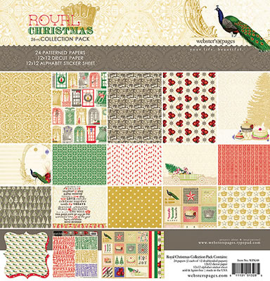 Websters Pages - Royal Christmas - Collection Kit  (sold individually)