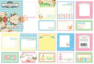 Websters Pages - Let's Celebrate - Journaling Cards  (sold in 3's)