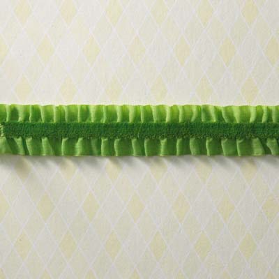 Websters Pages - Let's Celebrate - Trim - Petite Ruffle Green 25yd  (sold individually)