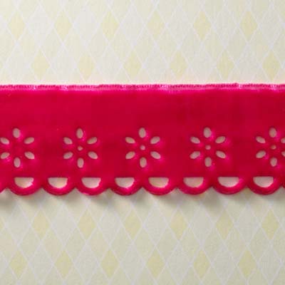 Websters Pages - Let's Celebrate - Trim - Scalloped Pink 25yd  (sold individually)