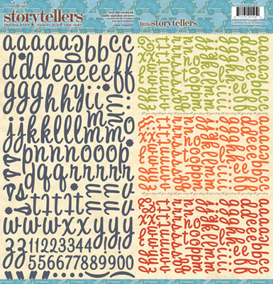 Websters Pages - Game On - 12x12 Alpha Stickers  (pack of 5)