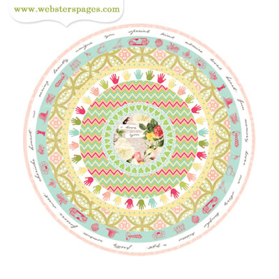 Websters Pages - Modern Romance - Circle Stickers  (pack of 6)
