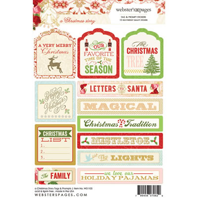 Christmas Story - 4x6 Tag & Prompt Stickers (sold in 6's)