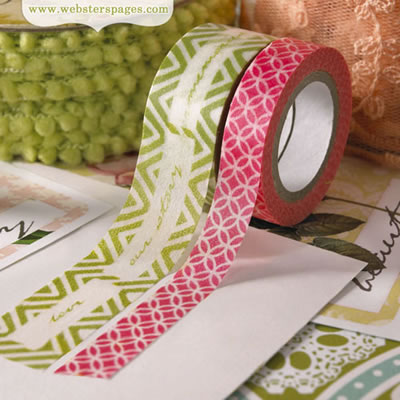 Websters Pages - Modern Romance - Washi Tape  (sold in 3's)