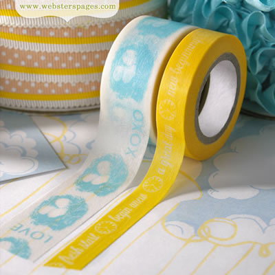 Websters Pages - New Beginnings - Washi Tape  (sold in 3's)