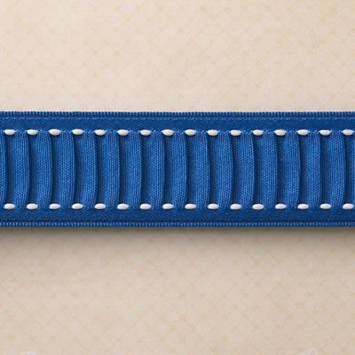Websters Pages - Yacht Club - Trim - Navy Gathering 25yd roll  (sold individually)