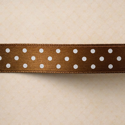 Websters Pages - Yacht Club - Trim - Brown Polka 25yd roll  (sold individually)