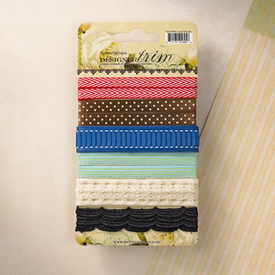 Websters Pages - Yacht Club - Trim Card  (sold in 3's)