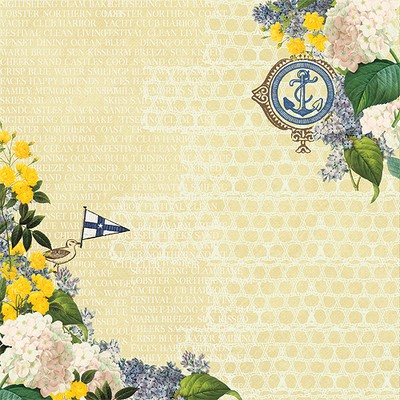 Websters Pages - Yacht Club - 12x12 vellum  (pack of 5)