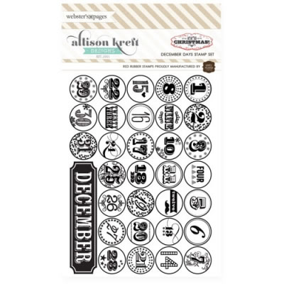 It's Christmas - December Days Stamp Set  (sold individually)