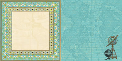 Websters Pages - Ladies & Gents - Groomed Traveler 12x12 d/sided paper  (pack of 10)